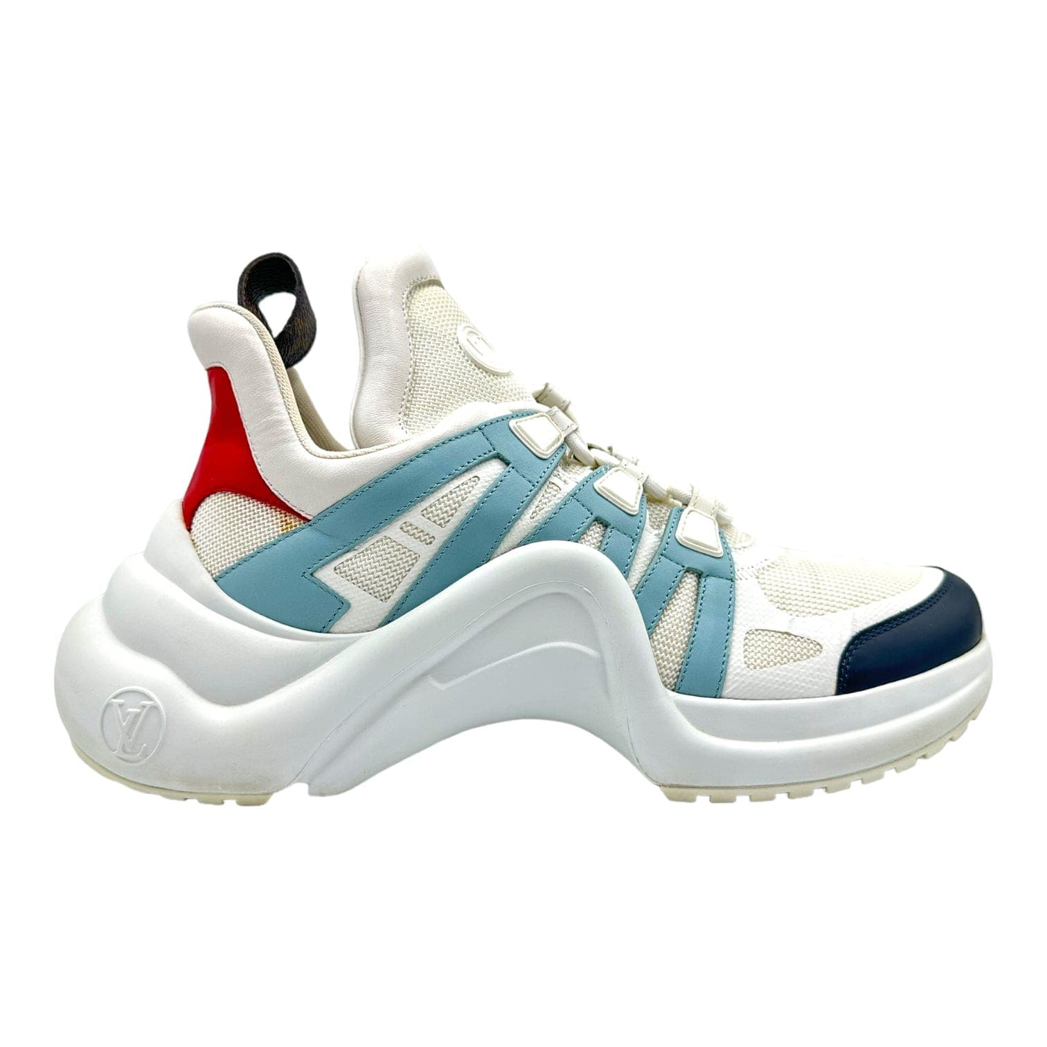 Louis Vuitton Archlight Sneaker White Blue Red Pre-Owned