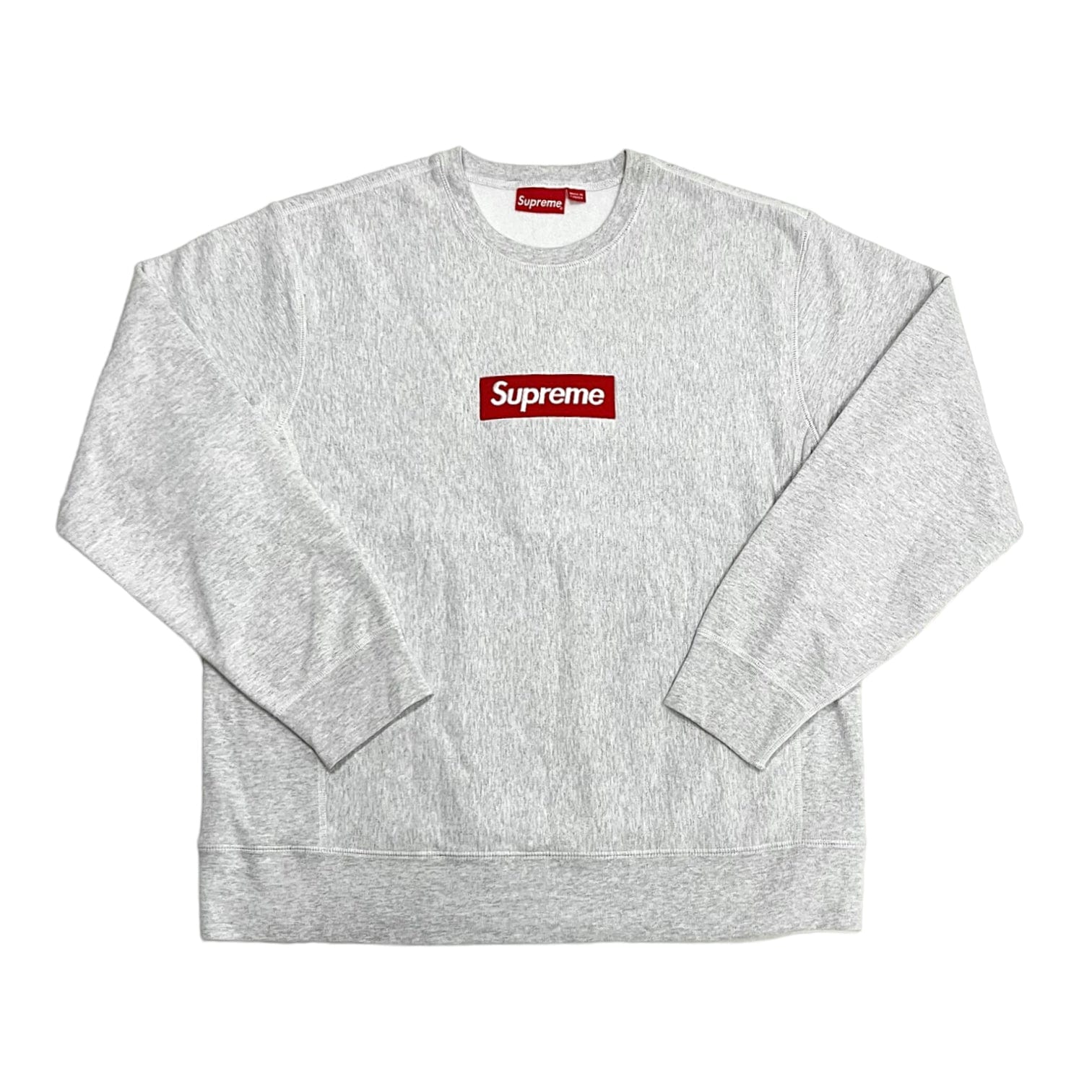 Supreme Box Logo Crewneck Sweatshirt (FW18) Ash Grey Pre-Owned