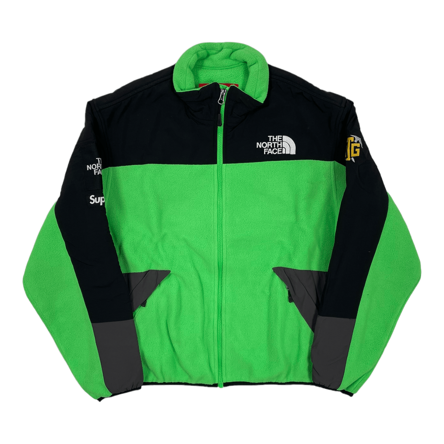 Supreme The North Face RTG Fleece Jacket Bright Green Pre-Owned