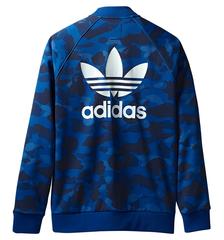 BAPE x Adidas Adicolor Track Jacket Blue - Main Image