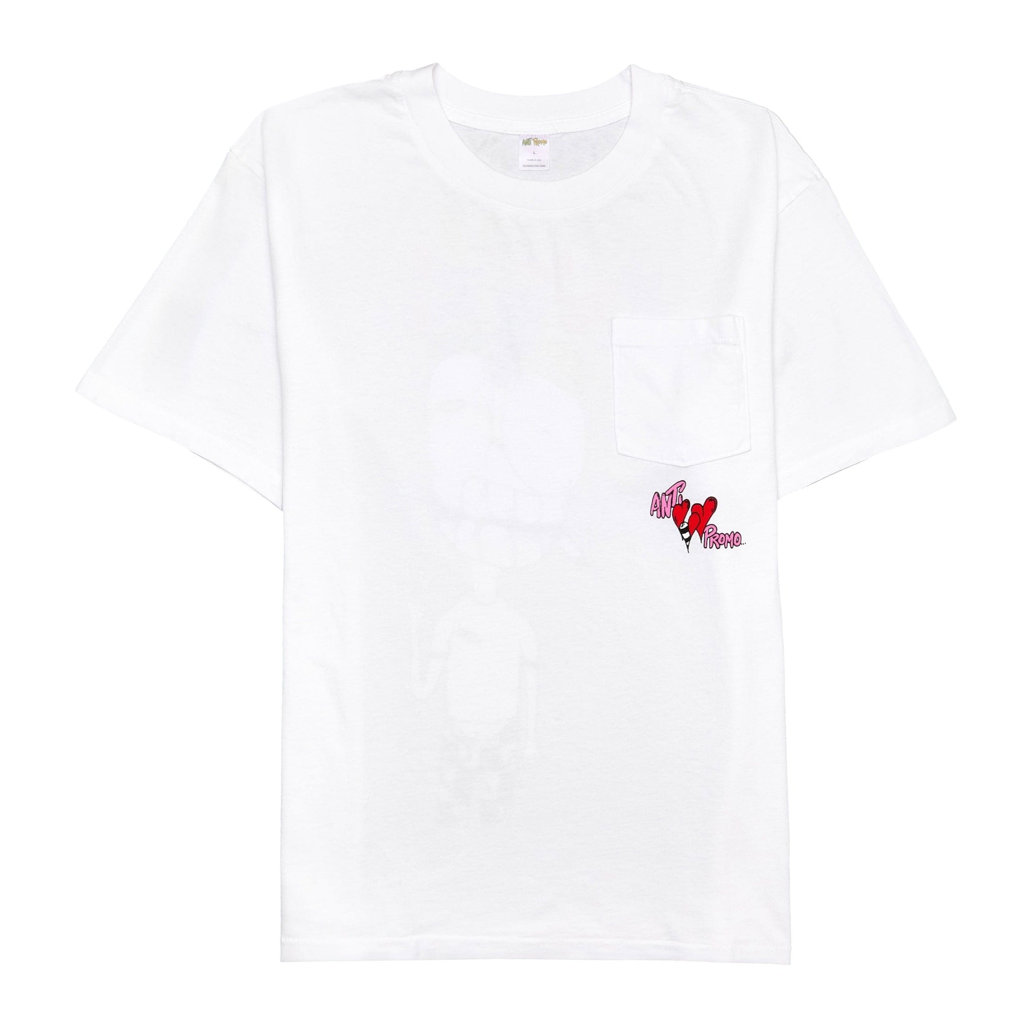トップス MattyBoy ANTI PROMO T-shirt Matty Boy Anti Promo Logo Pocket Short Sleeve Tee Shirt White Multi