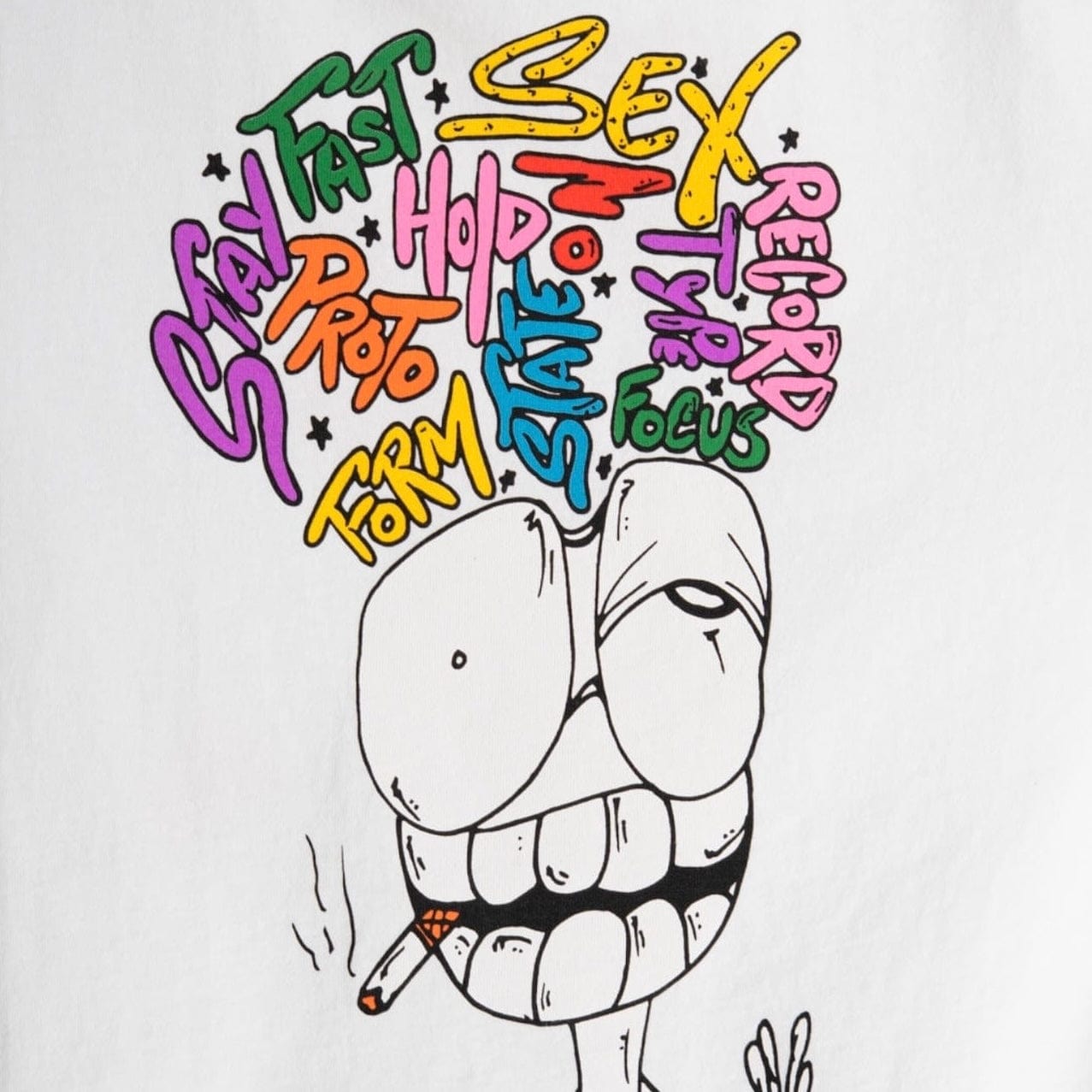 トップス MattyBoy ANTI PROMO T-shirt Matty Boy Anti Promo Logo Pocket Short Sleeve Tee Shirt White Multi