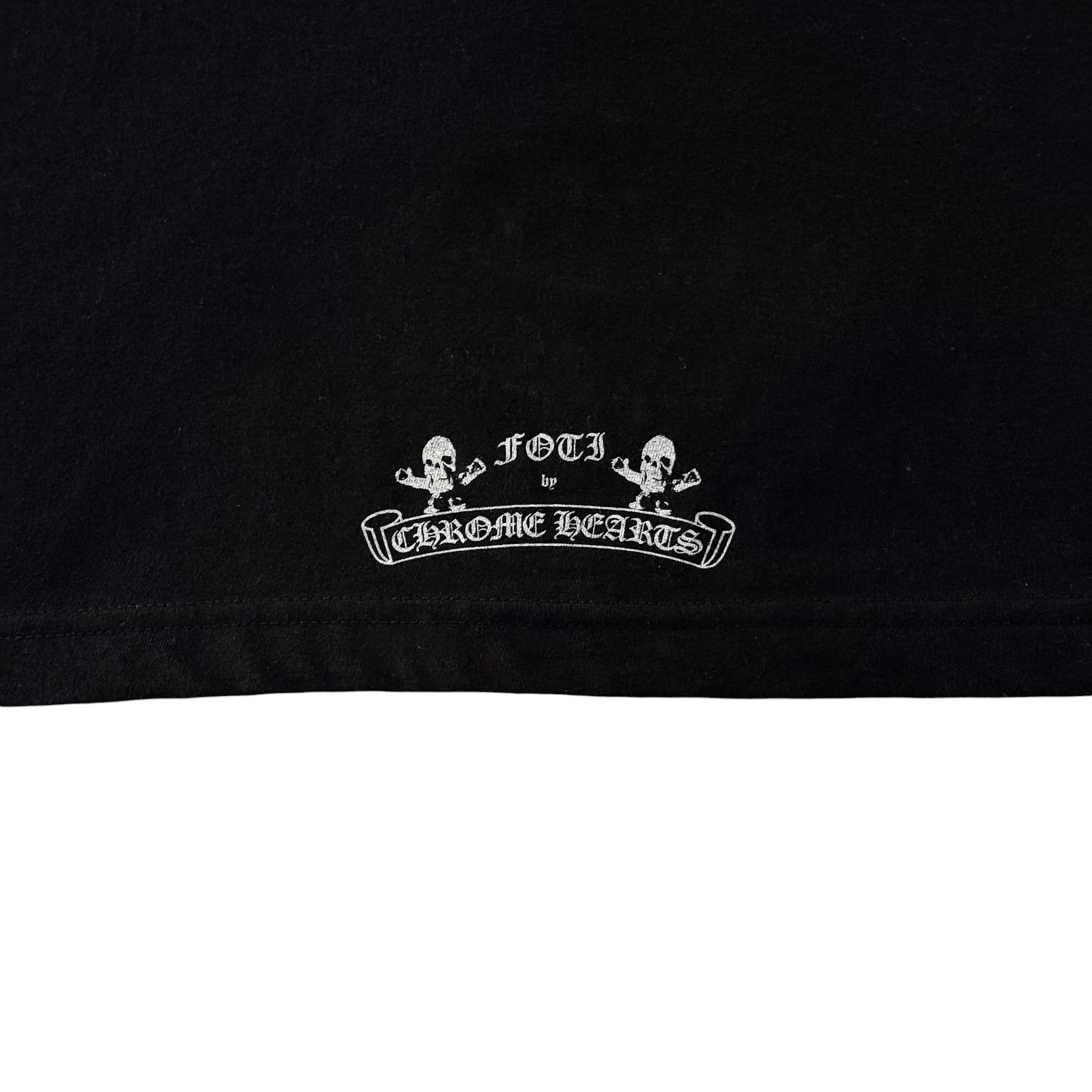 Chrome Hearts x Foti x Yungblud Aerosmith Short Sleeve Tee Shirt Black