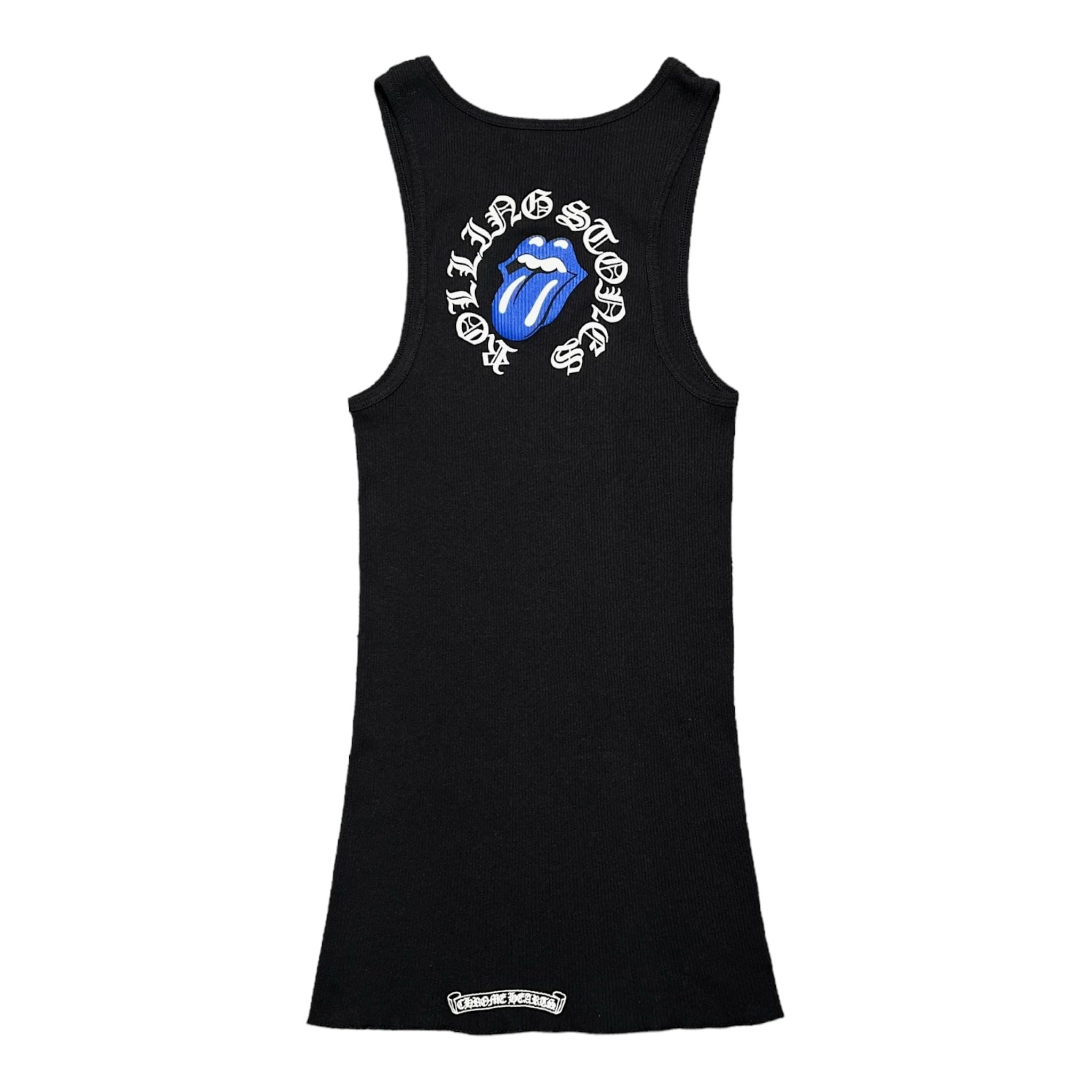 Chrome Hearts 2024 Rolling Stones Tank Top Black Blue Pre-Owned