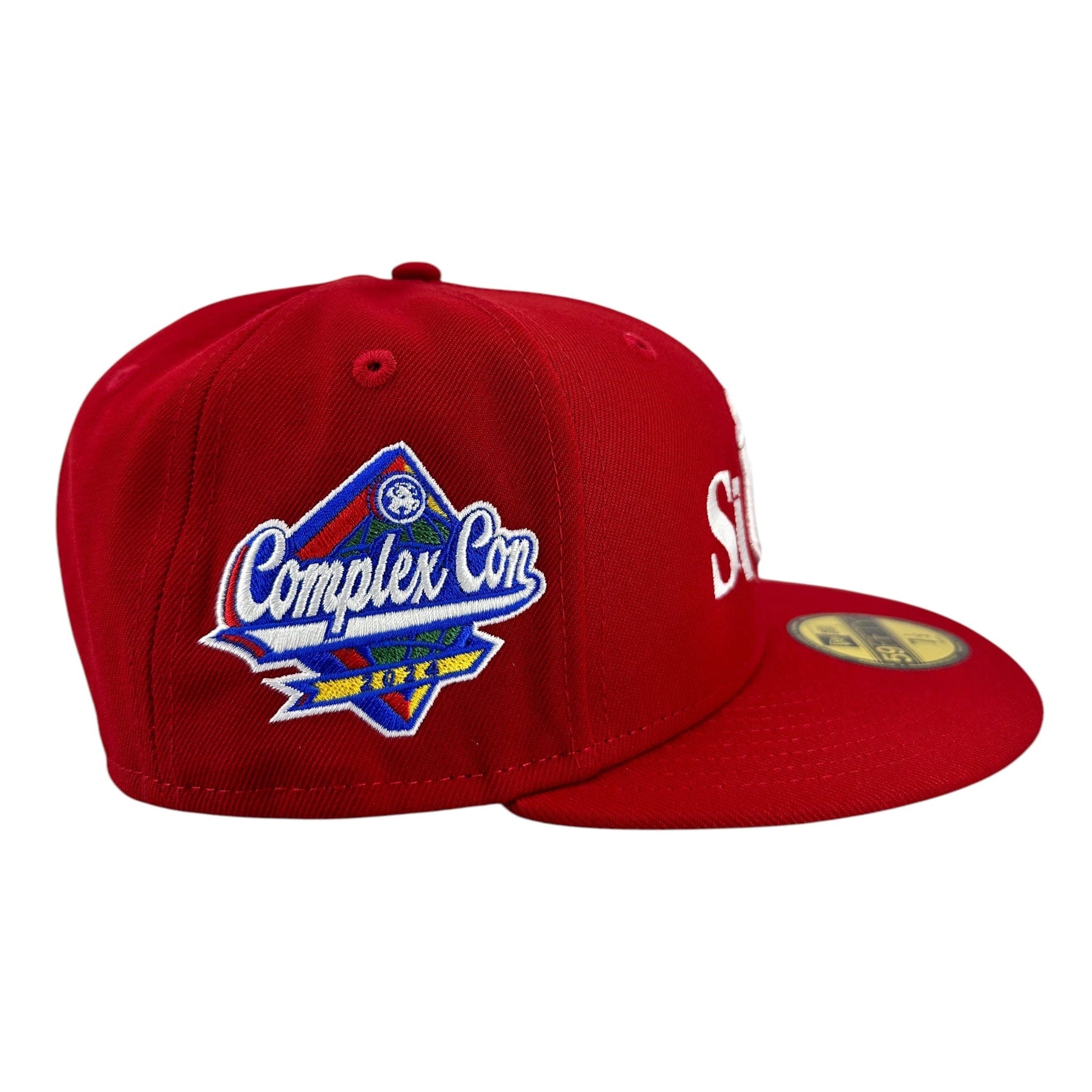 Sinclair Global New York Yankees ComplexCon Exclusive Patch Fitted Hat Red White Multi