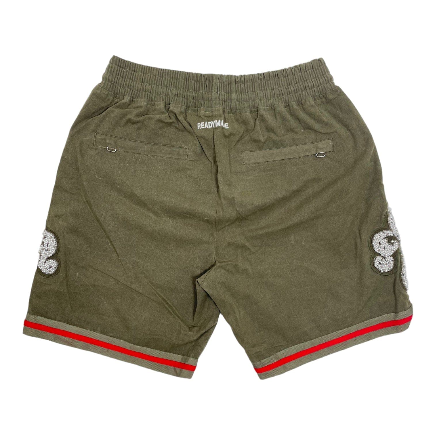 Just Don x Readymade Pearl Custom Basketball Shorts Olive Pre-Owned