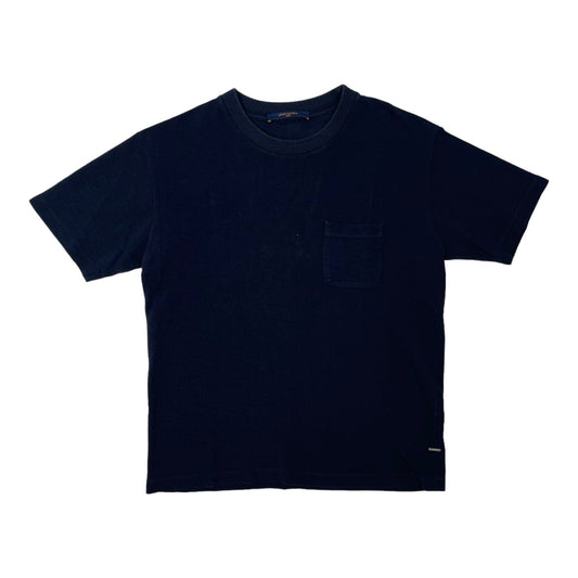 Louis Vuitton LVSE Half Damier Pocket Short Sleeve Tee Shirt Navy Pre-Owned