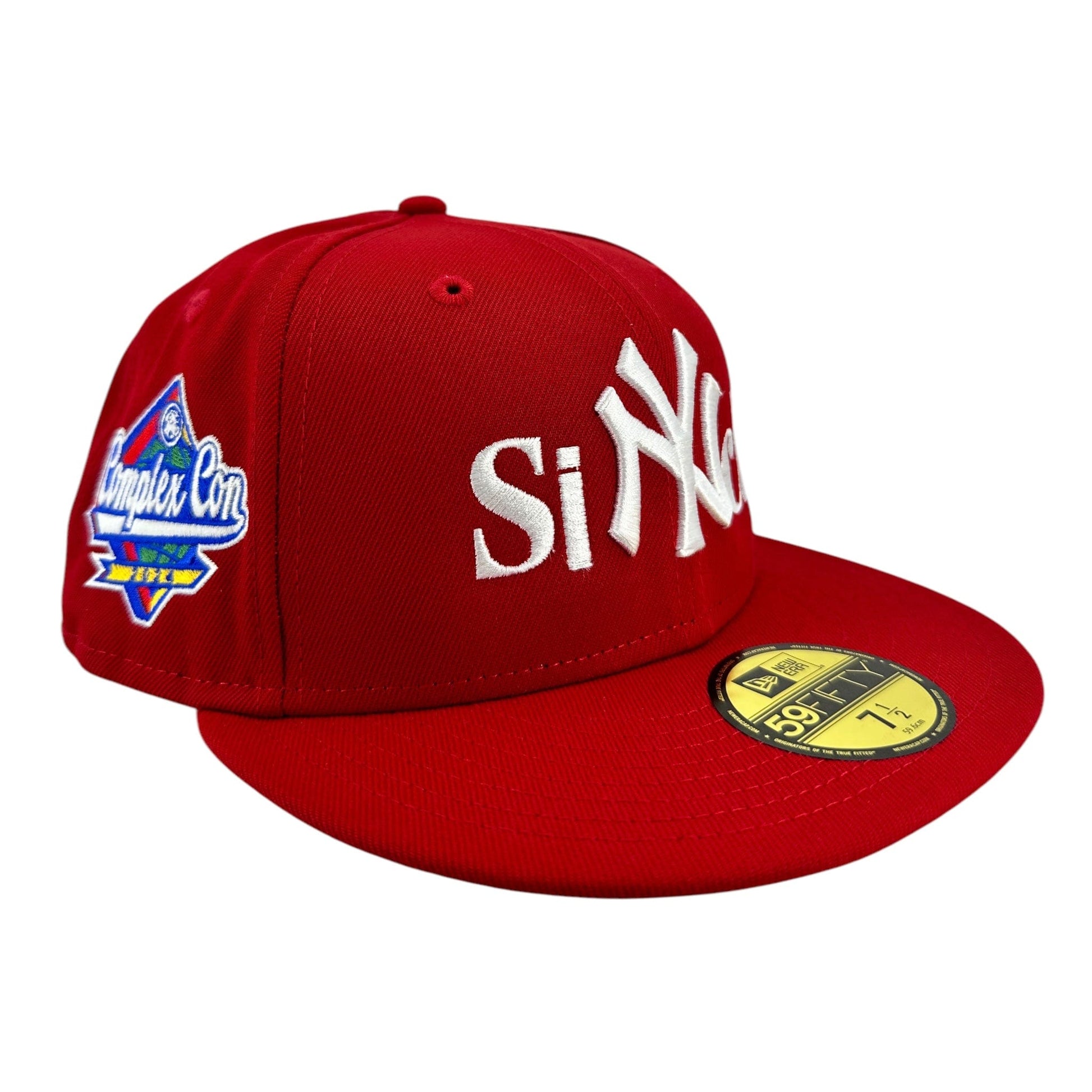 Sinclair Global New York Yankees ComplexCon Exclusive Patch Fitted Hat Red White Multi