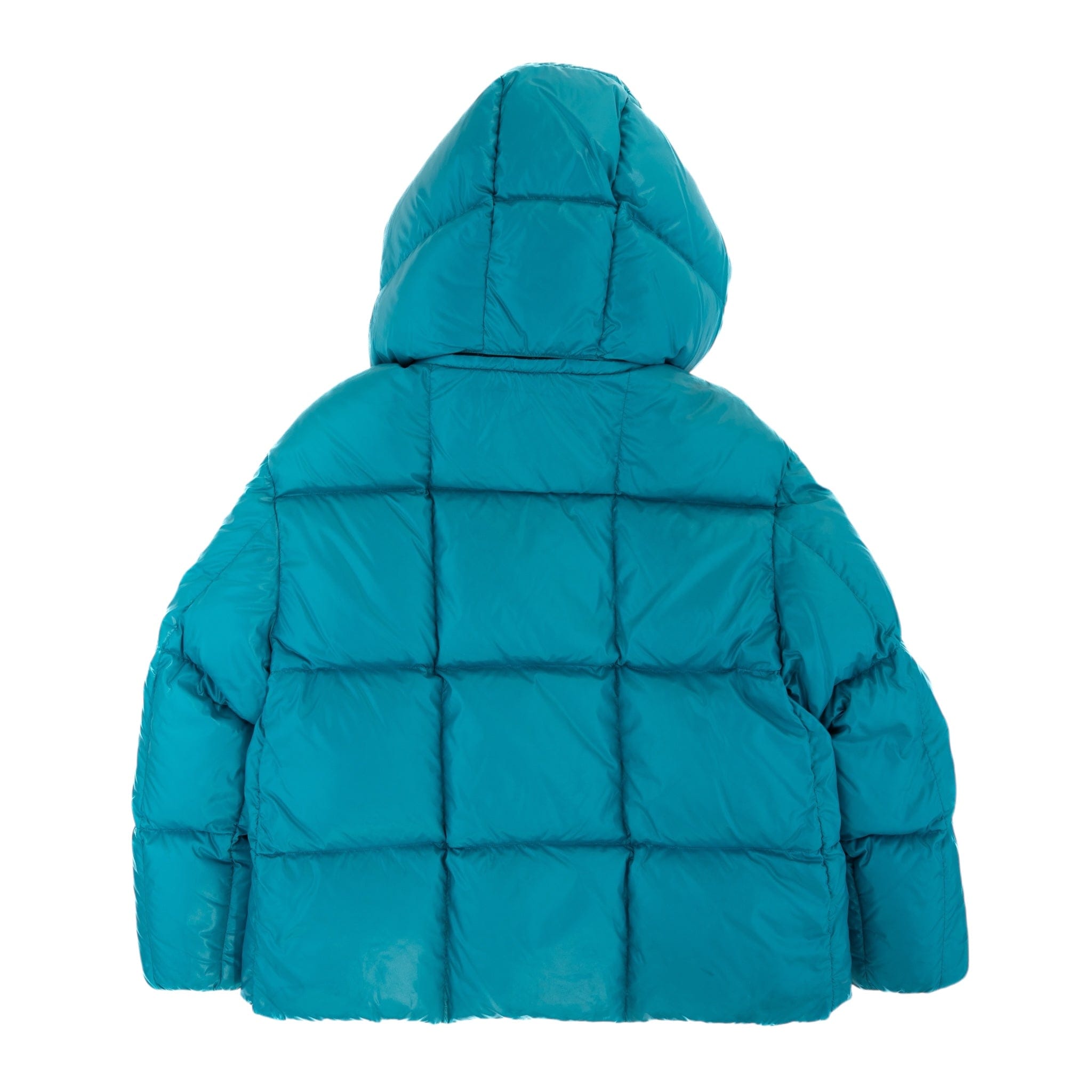 Moncler Parana Oversized Down Puffer Jacket Turquoise Mustard Pre-Owne