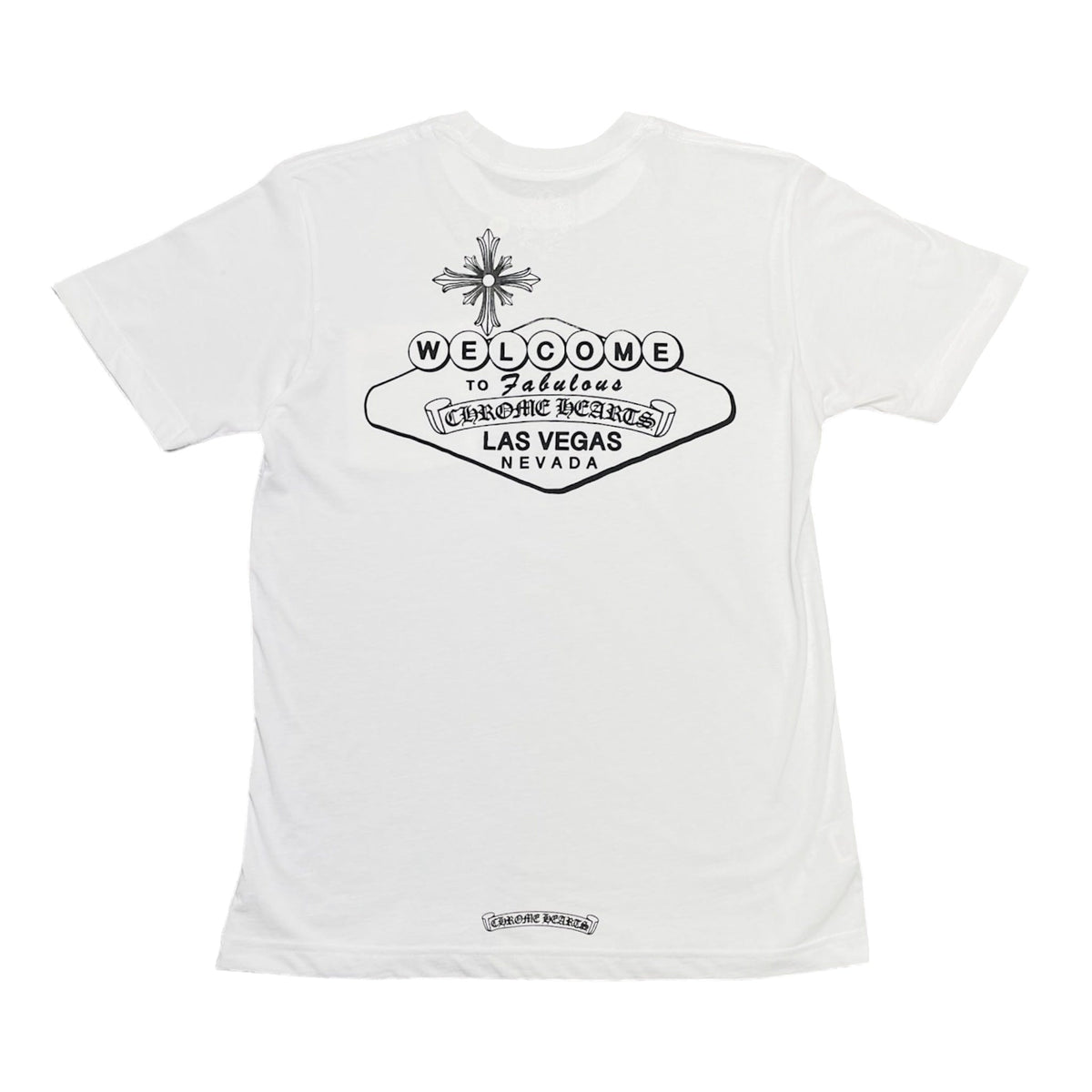 Chrome Hearts Welcome To Las Vegas Horseshoe Logo Pocket Short Sleeve