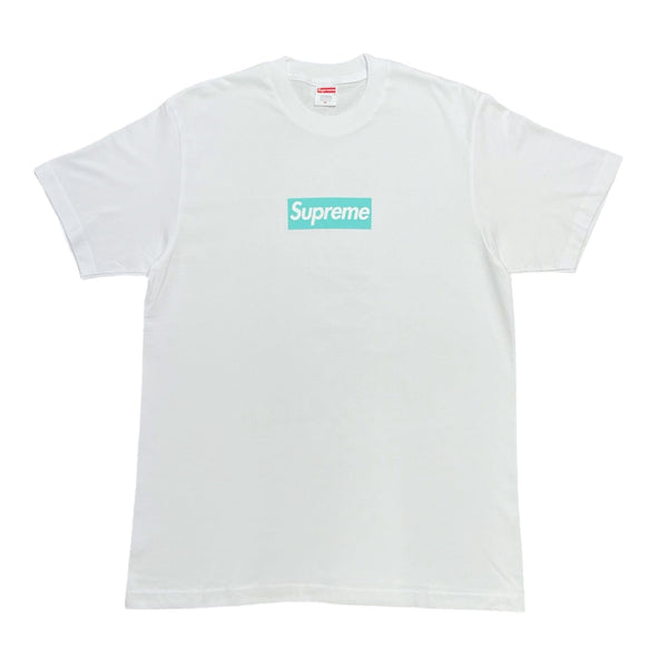 Supreme ホワイト Tiffany & Co. Tシャツ サイズL Supreme x Tiffany & Co. Box Logo Short Sleeve Tee Shirt White Tiffany