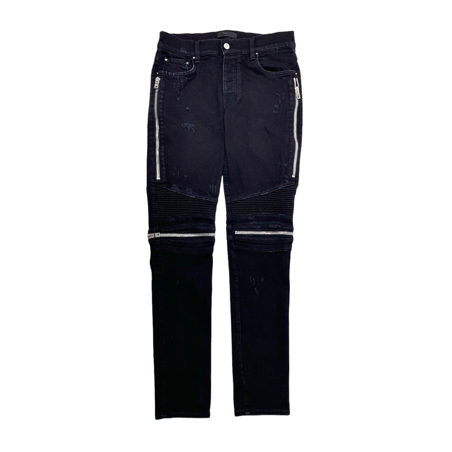 Amiri MX2 Wax Tonal Patch Jeans Black Pre-Owned – Origins NYC