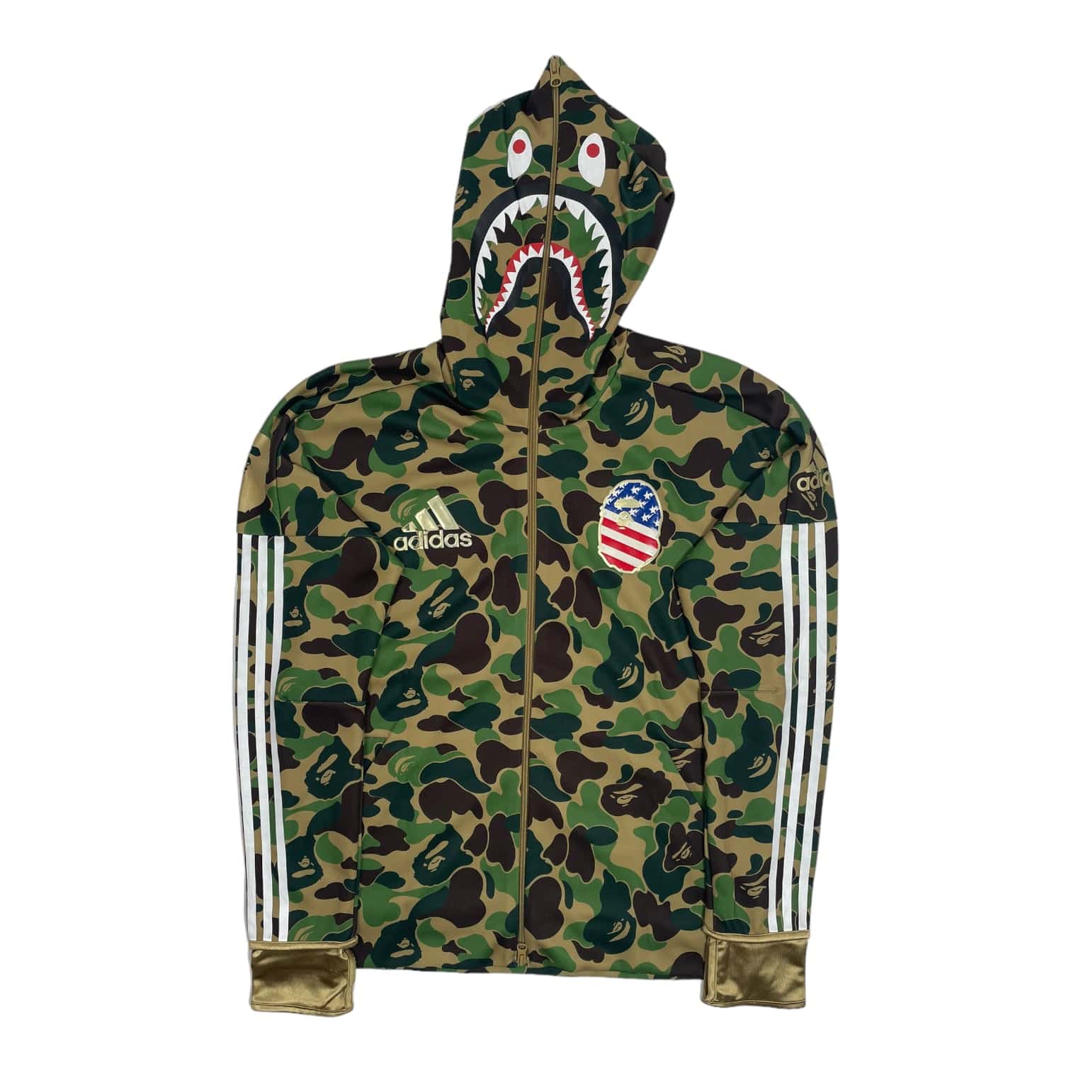 Adidas bape shark discount hoodie