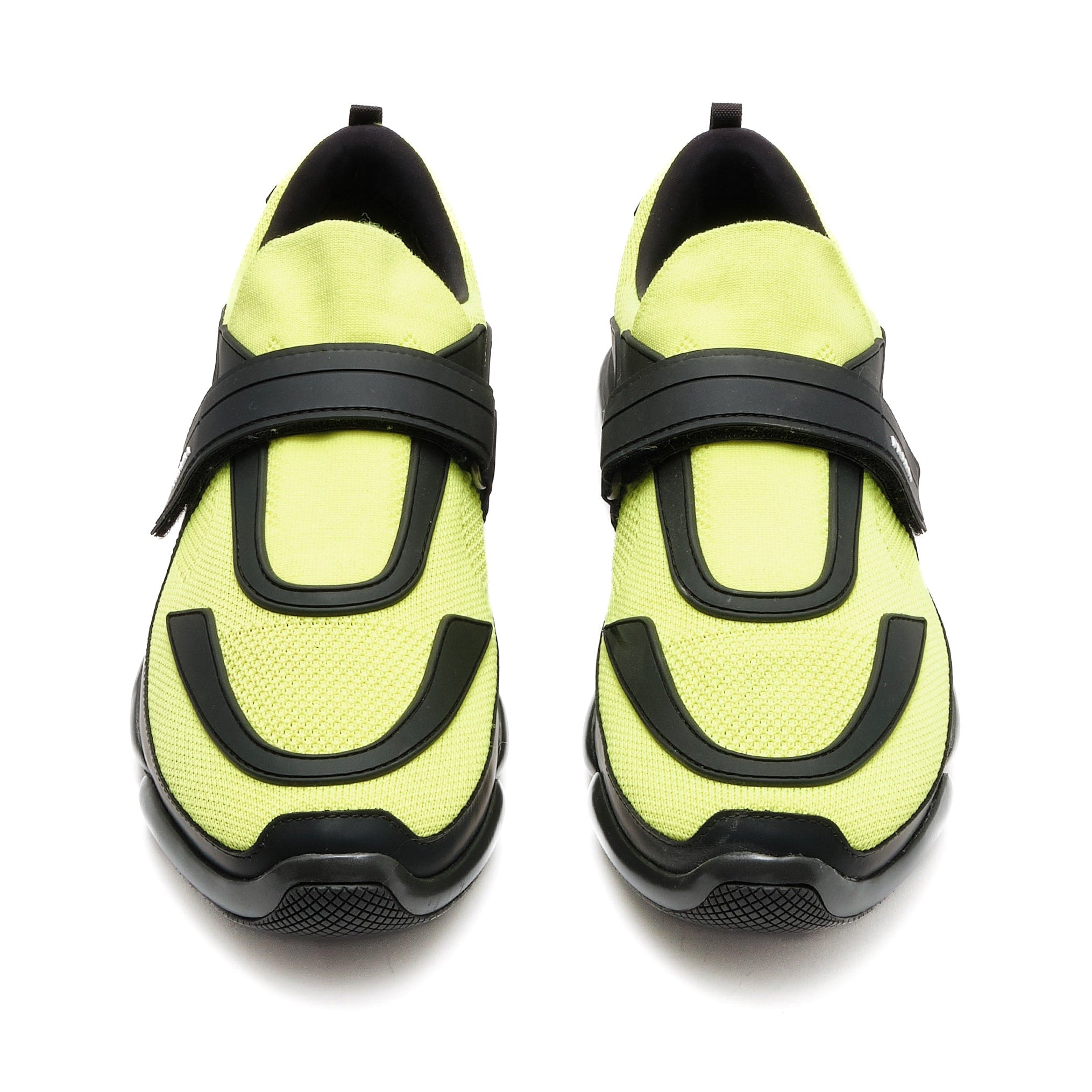◾️PRADA［2VZ063］ Prada Cloudbust Strap Sneaker Low Acid Green Black