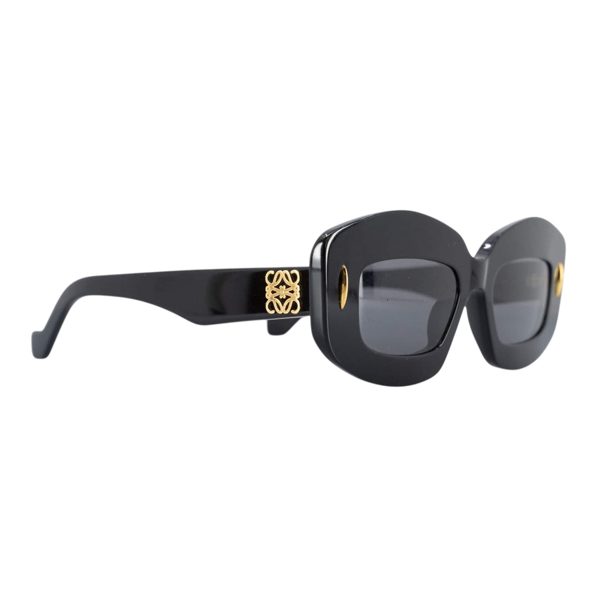 Loewe Cat Eye Black Screen Sunglasses Black Gold Pre-Owned display picture 2