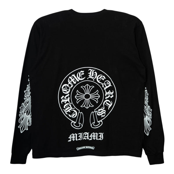お好み焼き　Chrome Hearts 長袖シャツ 黒 Chrome Hearts Horseshoe Thermal Waffle T-Shirt 'Black' | eBay