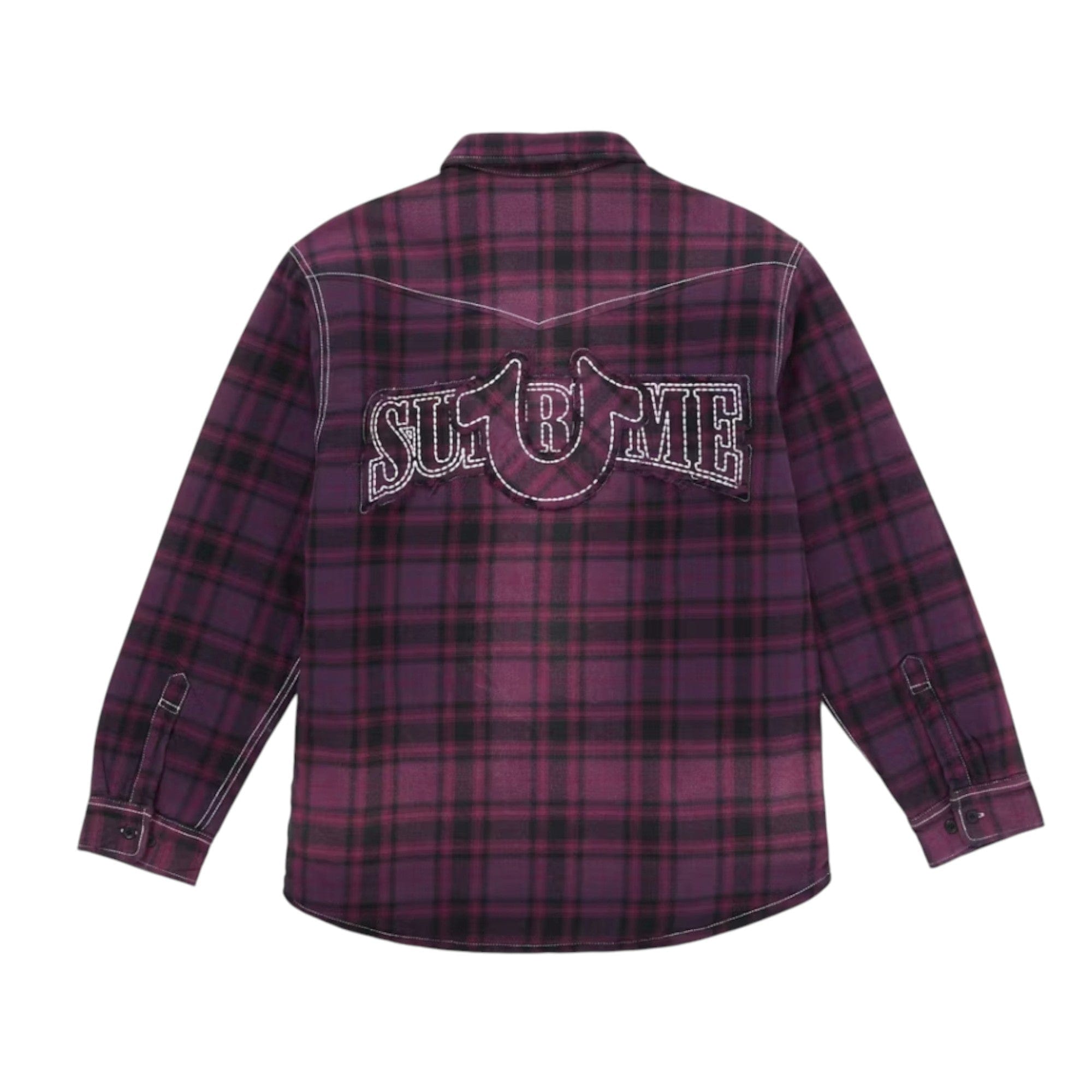 Supreme x True Religion Quilted Lined Plaid Flannel Button Up Jacket P