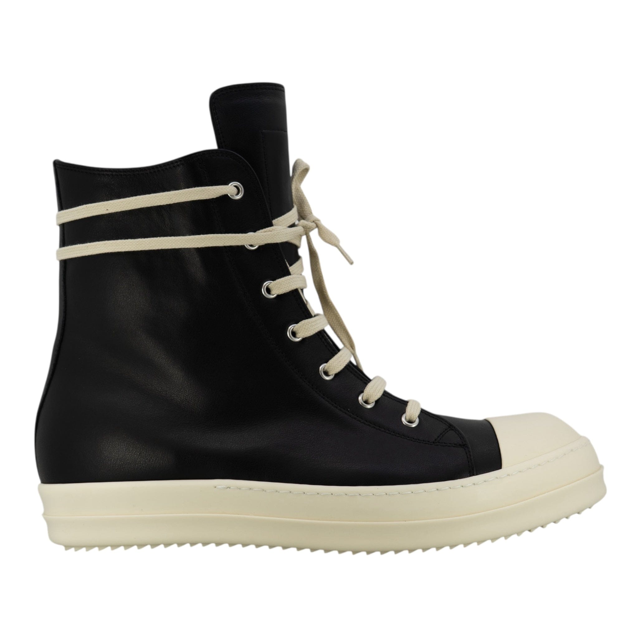 Rick Owens RP01E7329SCT09 関税送料込 Rick Owens レザー ハイカット スニーカー
