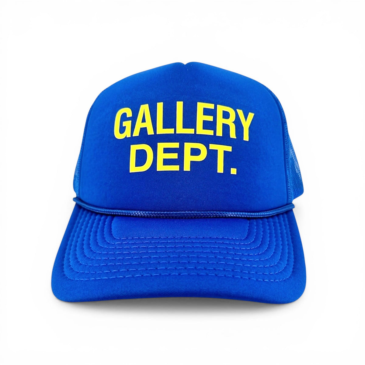 Gallery Department Logo Trucker Hat Blue Yellow