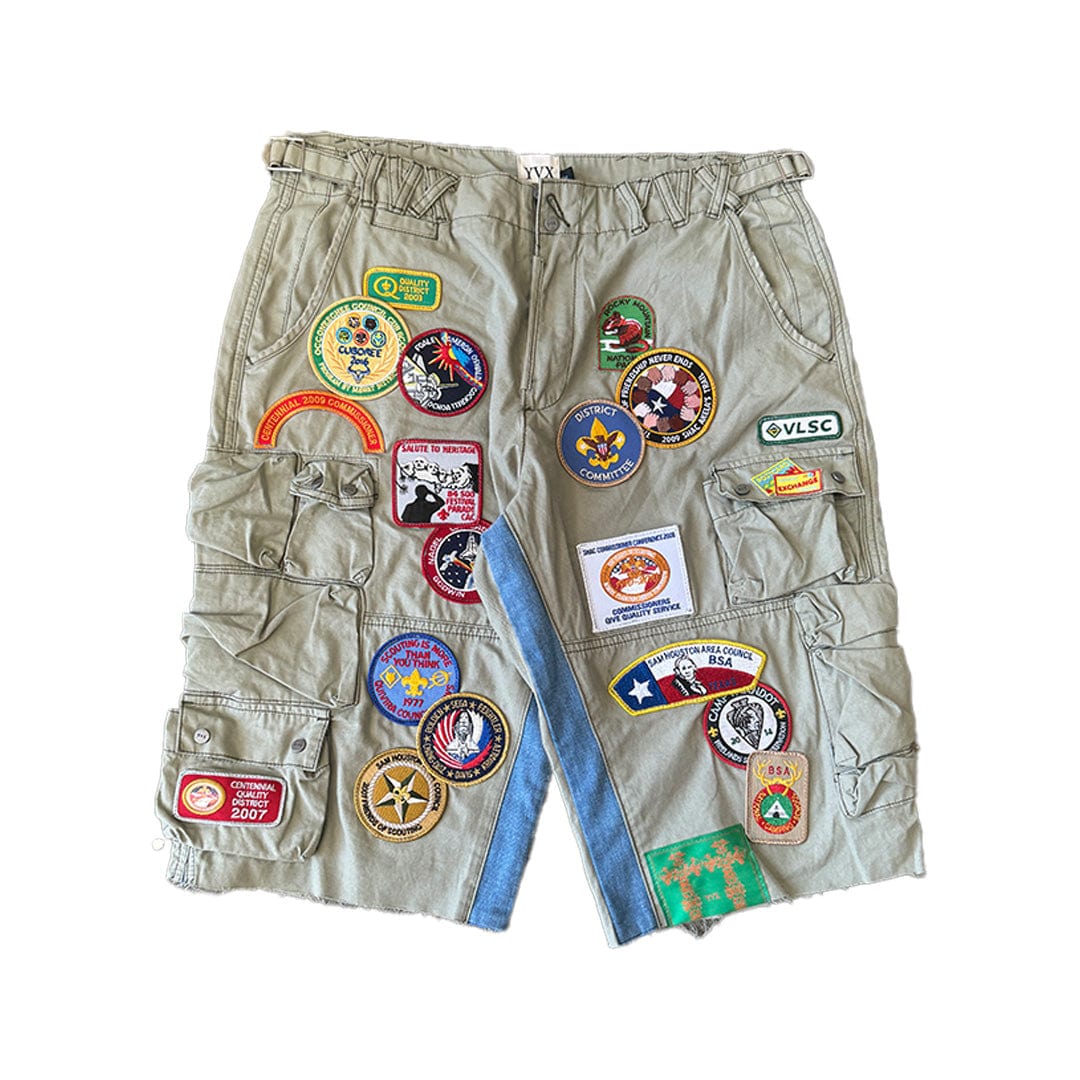 YVX Utility Cargo Patch Shorts Light Green