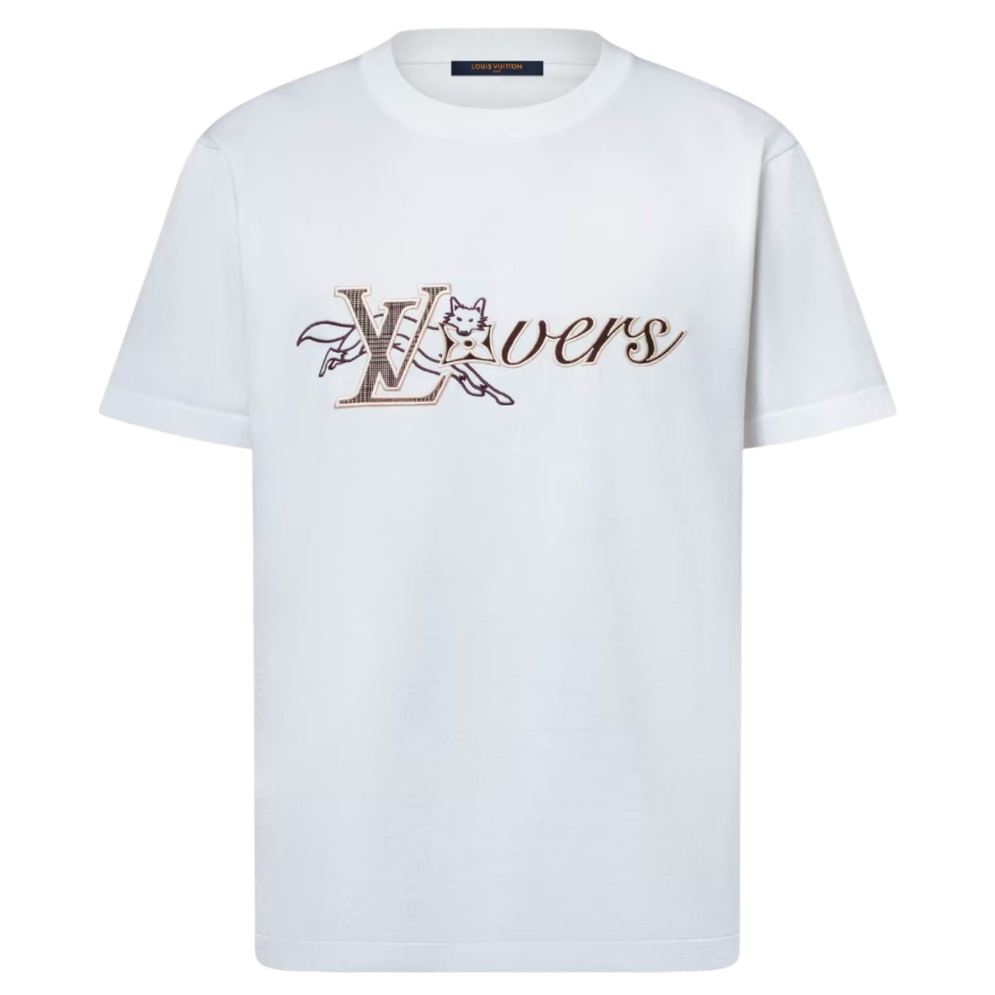 Louis Vuitton LV Fox Lovers Short Sleeve Tee Shirt White Brown
