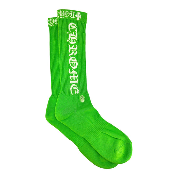 Chrome Hearts CH Logo Socks Green White
