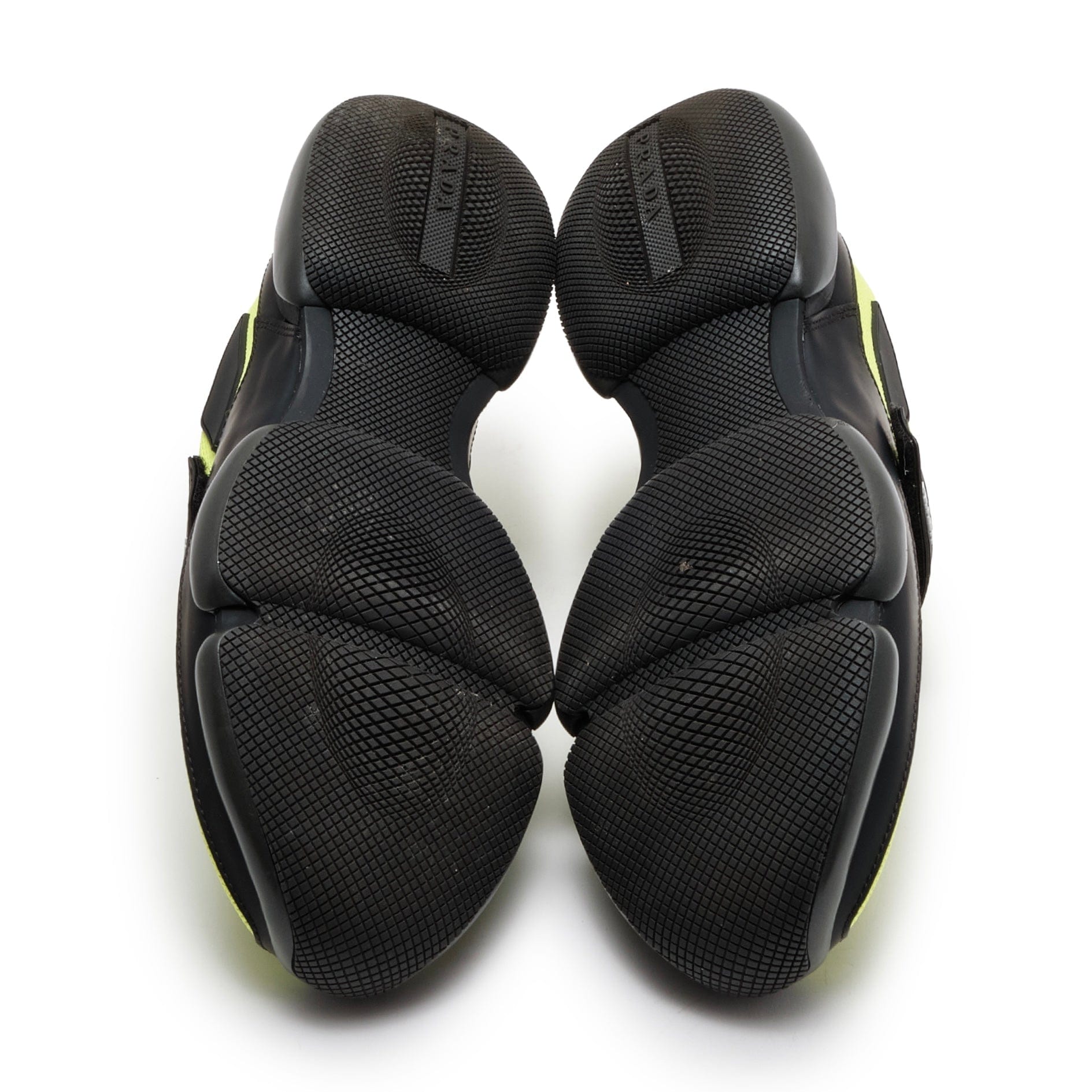 Prada Cloudbust Strap Sneaker Low Acid Green Black
