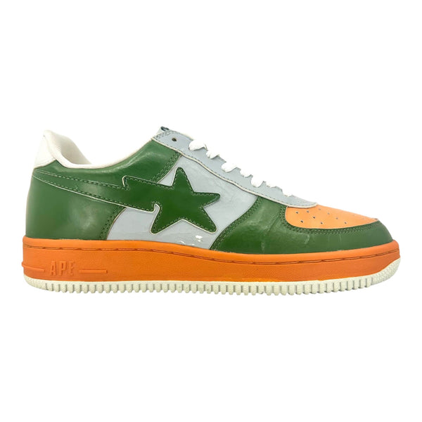 NIGO期 BAPESTA ロンT Mサイズ Bape エイプ BAPE Bapesta Green Orange Grey (Nigo Signed) Pre-Owned