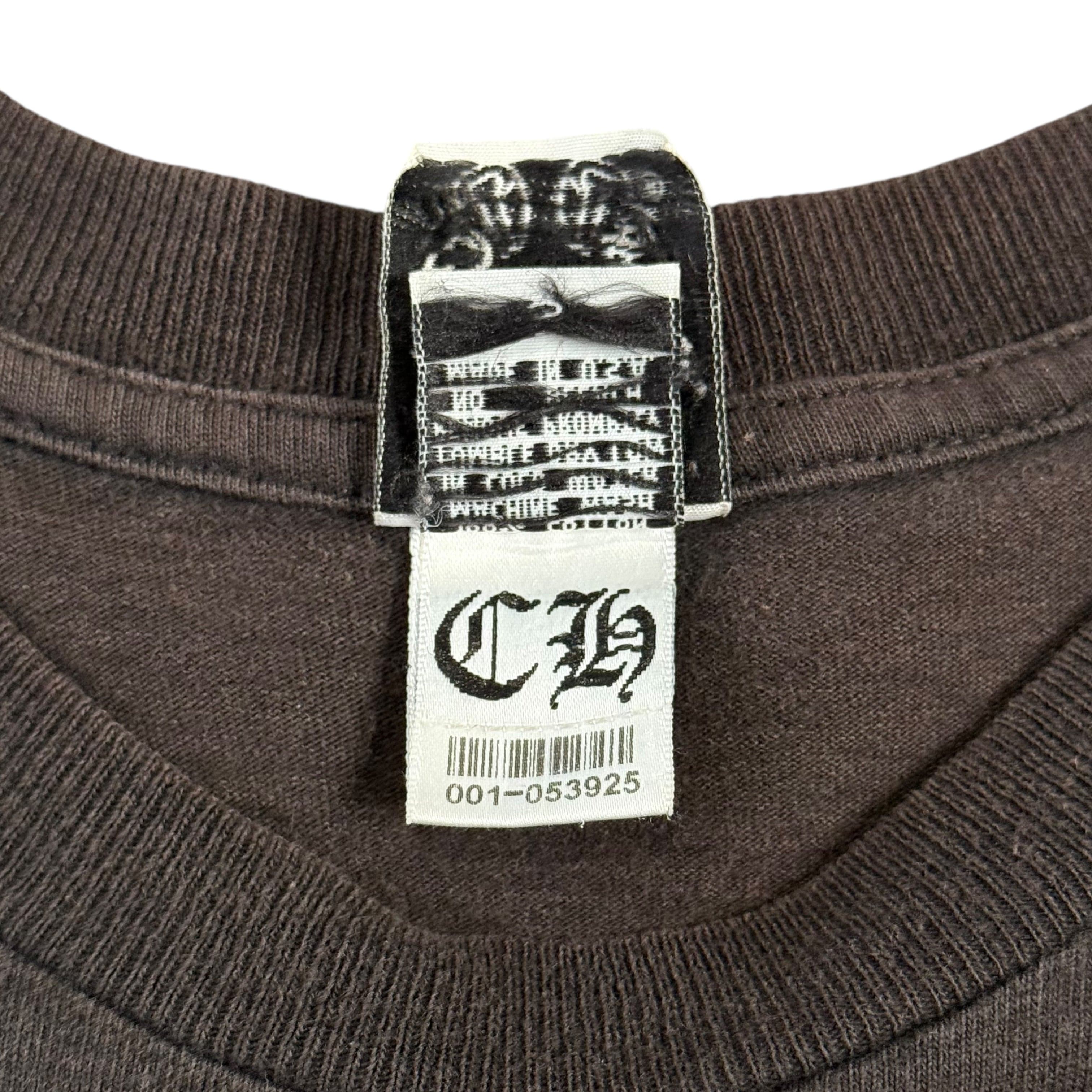Chrome Hearts Vintage Horseshoe Logo Pocket Short Sleeve Tee Shirt Bla