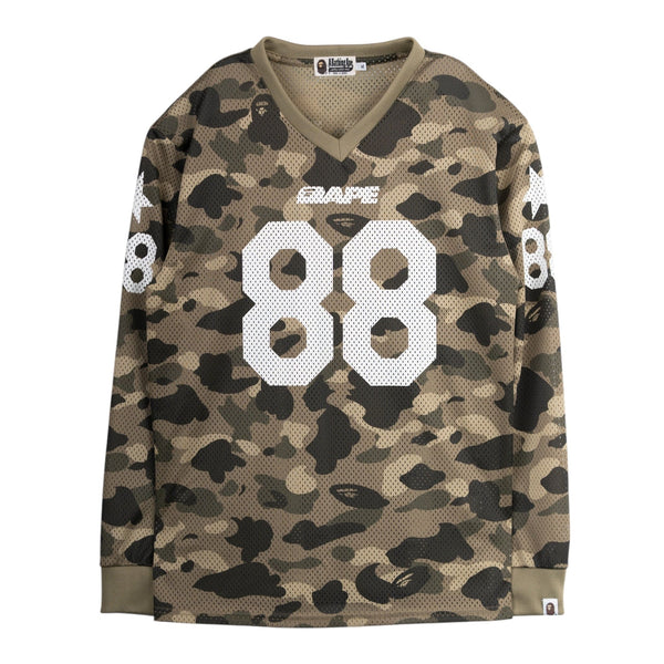 BAPE Camo 88 Long Sleeve Jersey Camo Pre-Owned