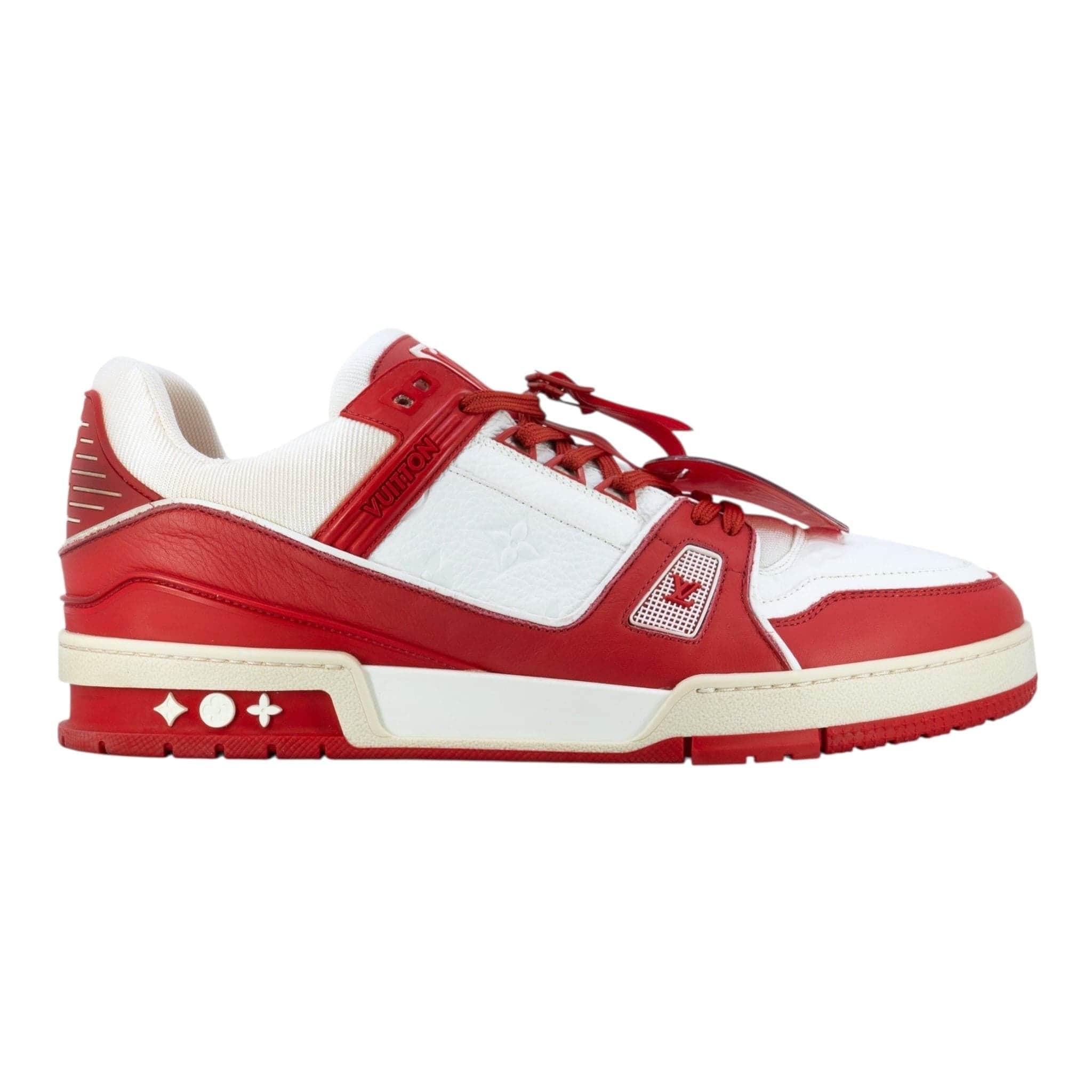 お洒落ブルー LV Trainer スニーカー エナメルブルーモノグラム Louis Vuitton LV Trainer- Step into luxury with OriginsNYC