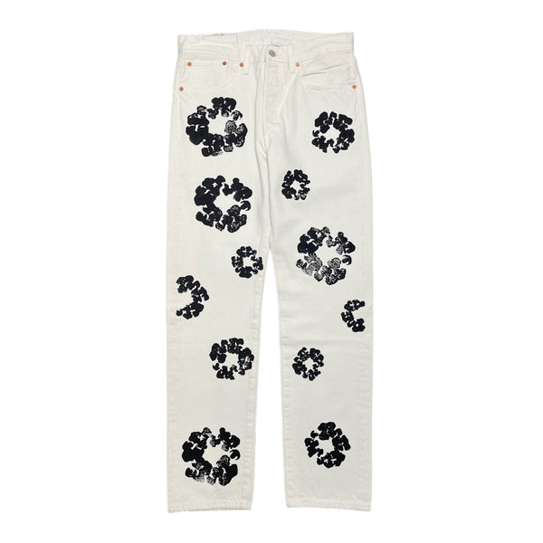 【正規】DENIM TEARS × Levi’s 501 W31 L32 DENIM TEARS X LEVIS COTTON WREATH 501 JEANS IN BLACK-WHITE