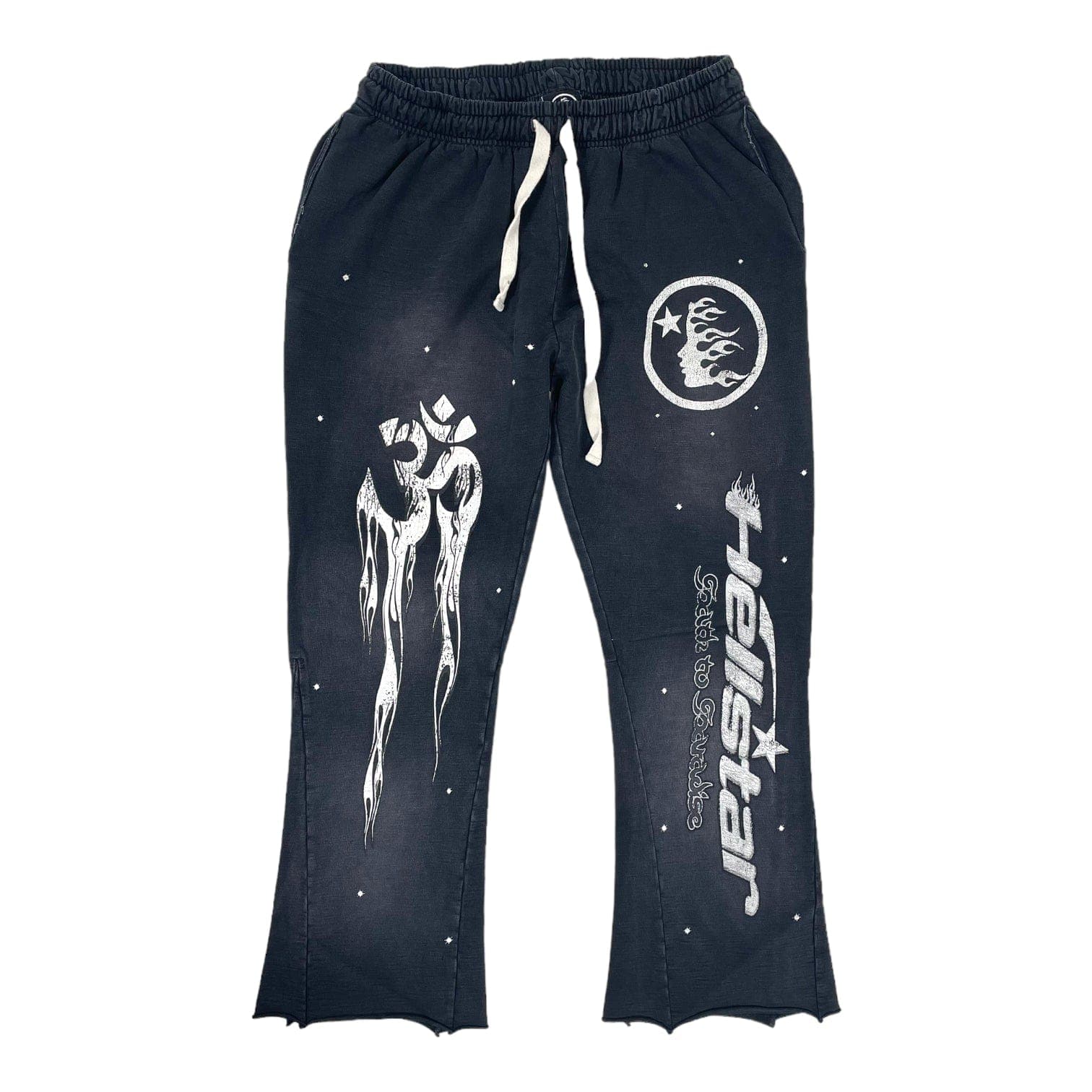 Hellstar Studios Racer Flare Sweatpants Black Pre-Owned – Origins NYC