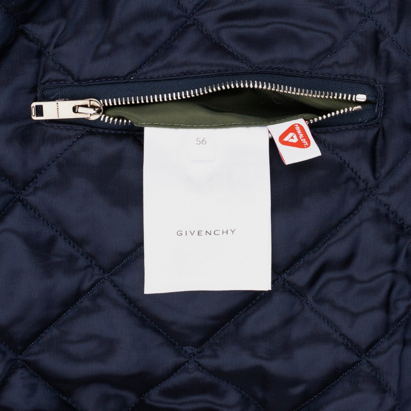 Givenchy Nylon Hooded Bomber Jacket Olive Green Multi