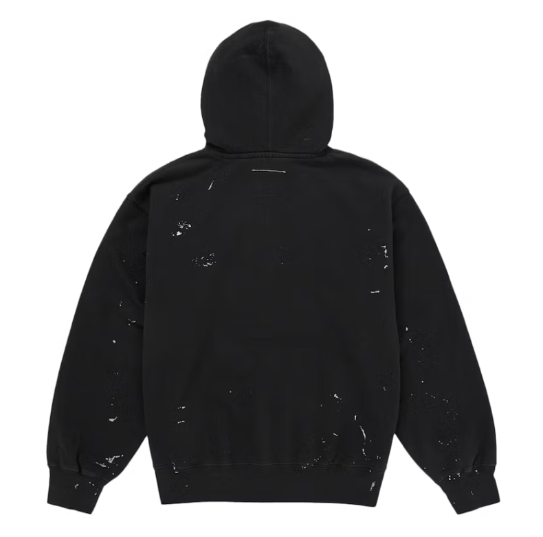 Supreme MM6 Maison Margiela Box Logo Zip Up Hooded Sweatshirt Black Supreme MM6 Maison Margiela Box Logo Zip Up Hooded Sweatshirt Black