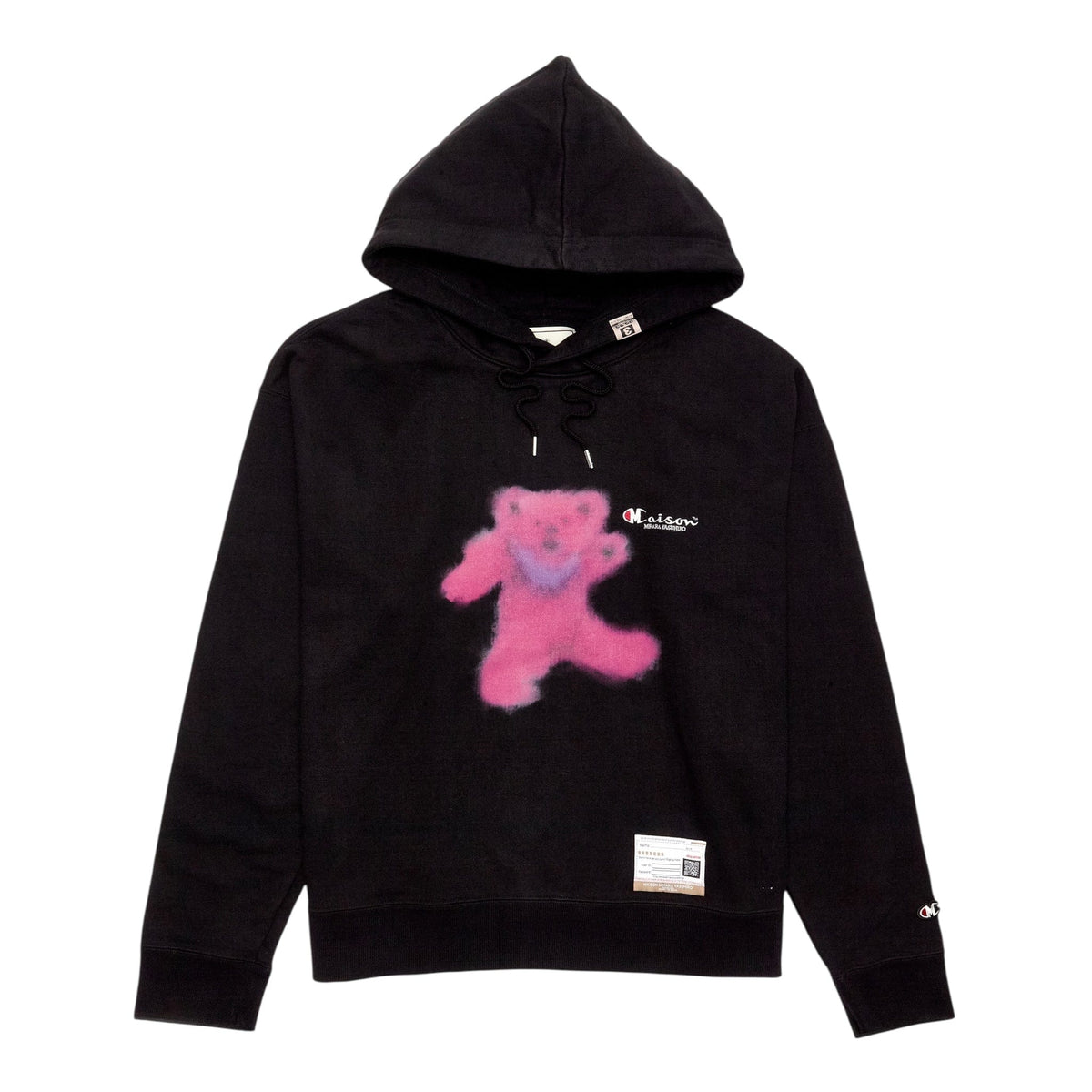 Maison Mihara Yasuhiro x Champion Teddy Bear Logo Hooded Sweatshirt Bl