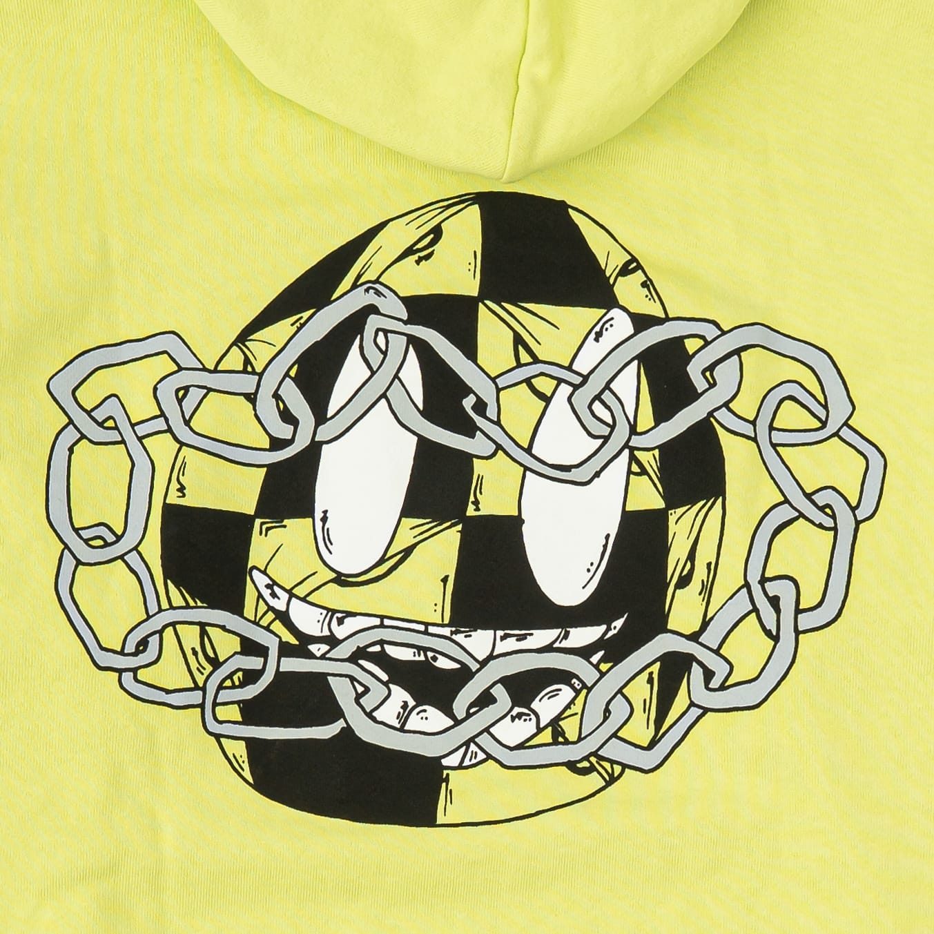 Chrome Hearts x Matty Boy Chain Link Logo Hooded Sweatshirt Volt Green
