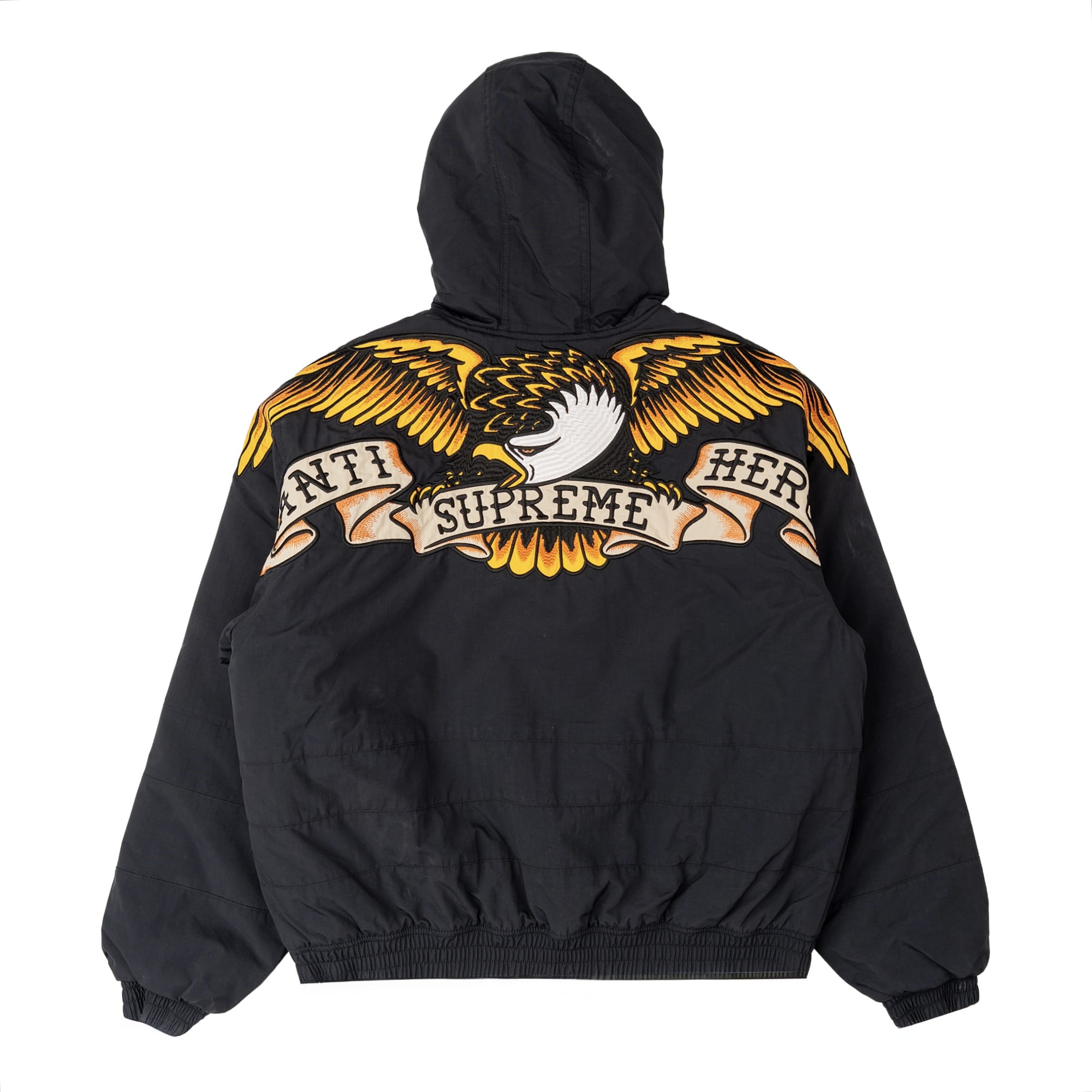 ジャケット・アウター Supreme x ANTIHERO Stadium Jacket XL Supreme x ANTIHERO Logo Stadium Jacket Black Multi