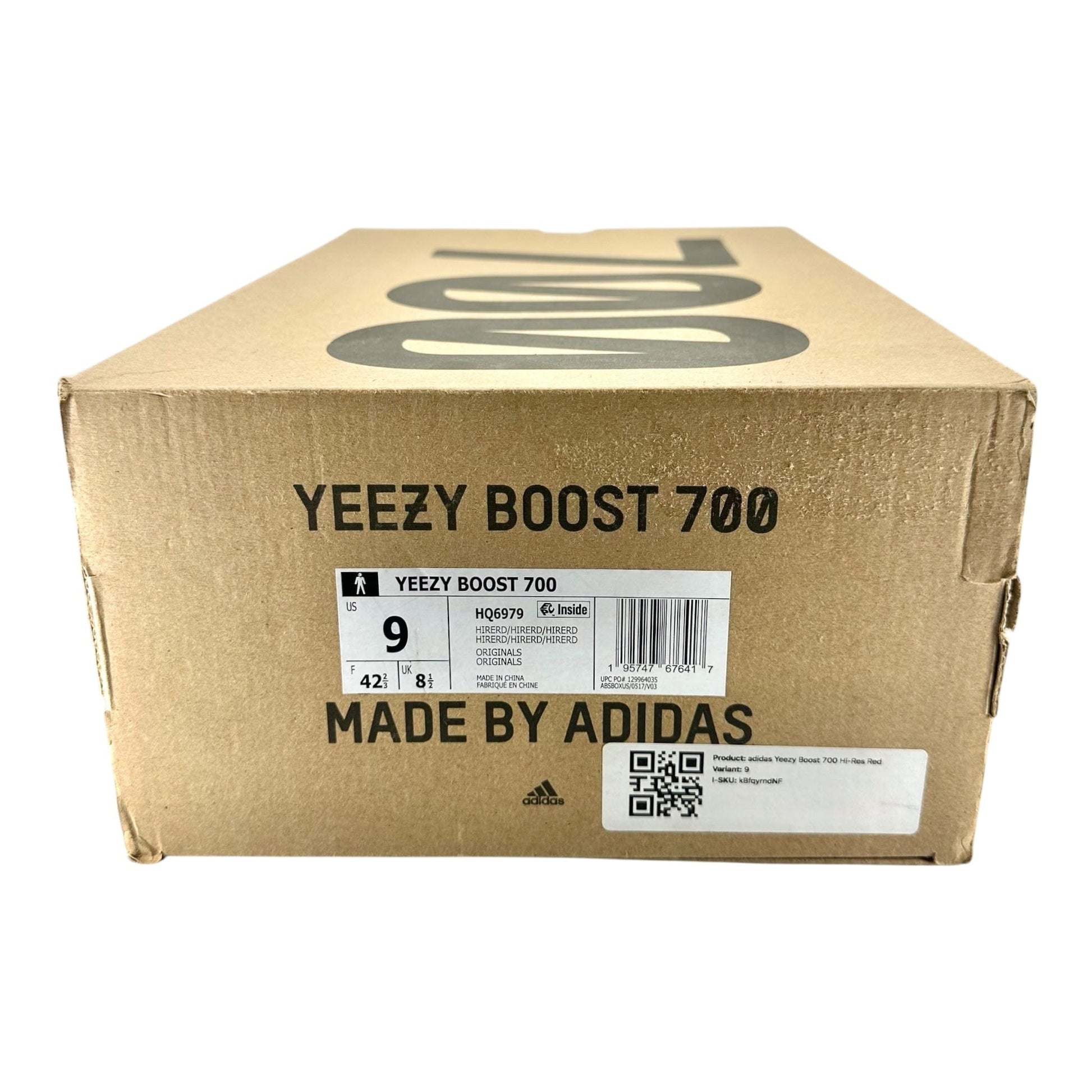 yeezy boost 700 box label adidas Yeezy Boost 700 Hi-Res Red