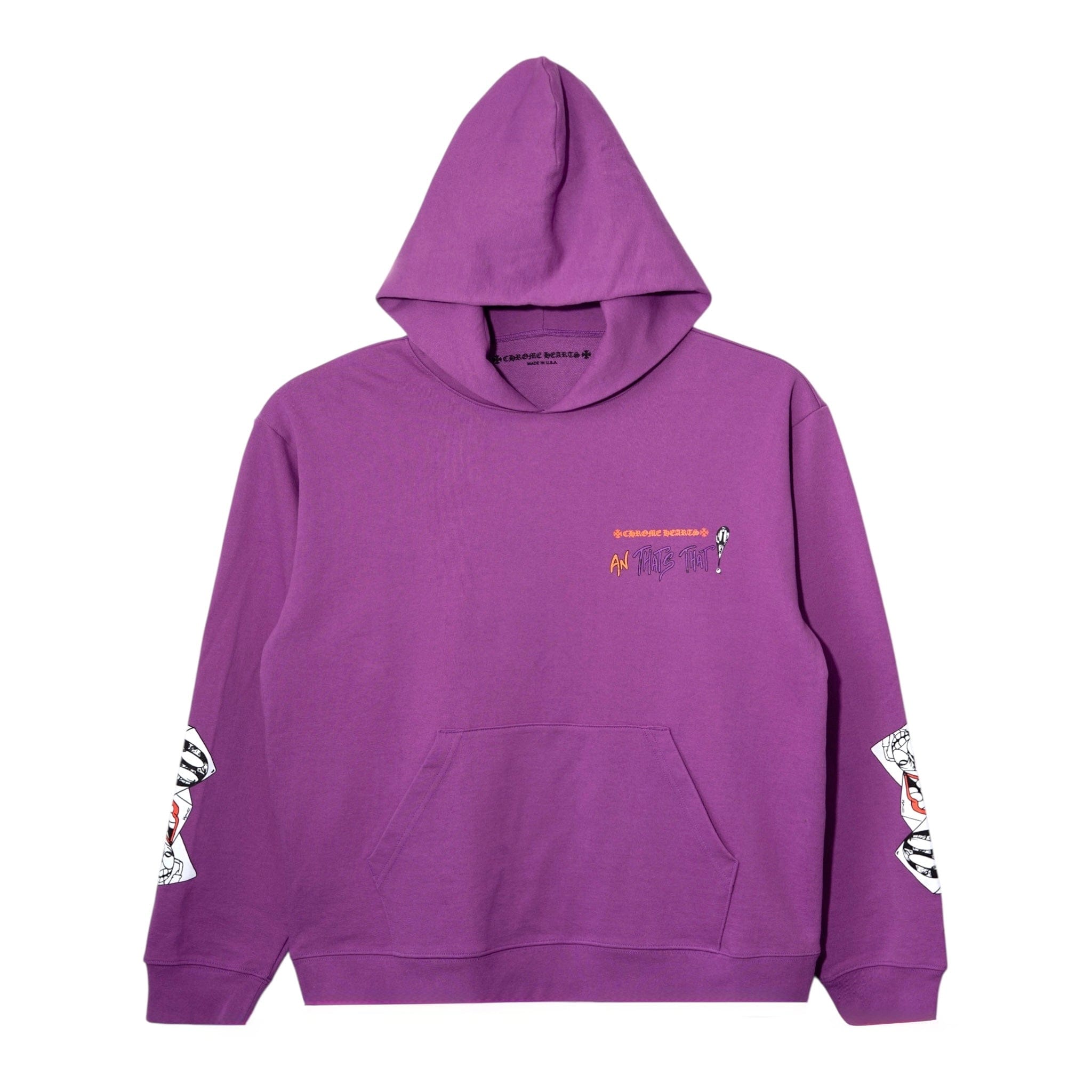 Chrome Hearts x Matty Boy Thats That Logo Hooded Sweatshirt Purple Mul