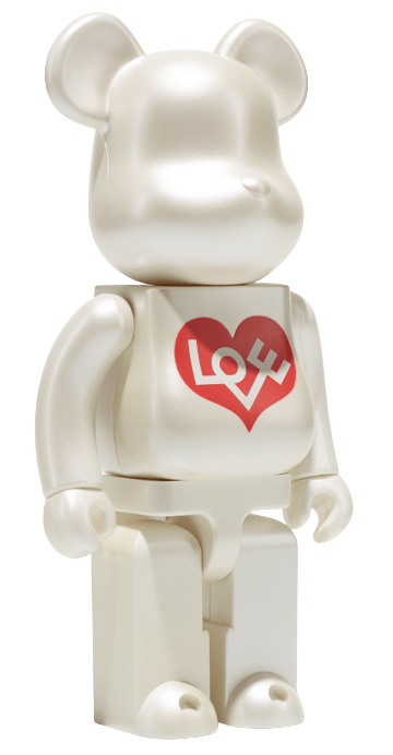 Bearbrick Alexander Girard x Stitch Love Heart 400% White Bearbrick Alexander Girard x Stitch Love Heart 400% White