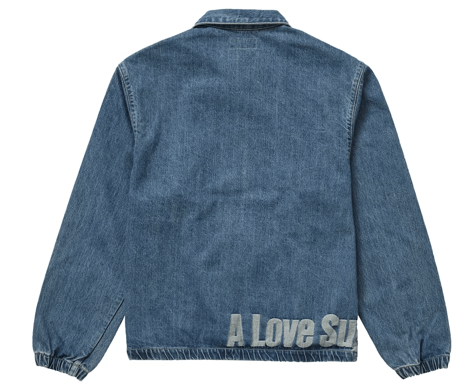 Supreme John Coltrane A Love Supreme Denim Harrington Jacket Blue