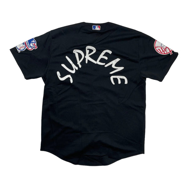 supreme × yankees baseball Jersey size S Supreme Yankees Baseball Jersey Black Men's - SS15 - US